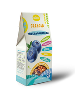 Mokki Натуральная гранола без сахара Granola черника-миндаль