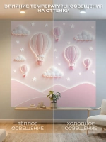Фотообои детские для девочки 3d розовые шары