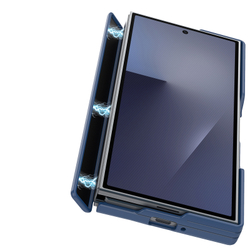 Усиленный чехол синего цвета с MagSafe для Samsung Z TriFold, серия Expn Series Magnetic от Dux Ducis