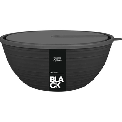 Салатник Black с крышкой 1,2 л Sugar&Spice