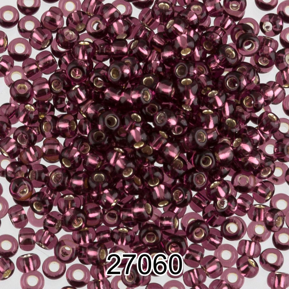 Бисер Preciosa 10/0 (2.3 мм), 500 г, 27060 (Ф264) сиреневый