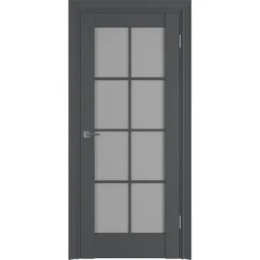 Межкомнатная дверь пэт Витон 01R grey со стеклом