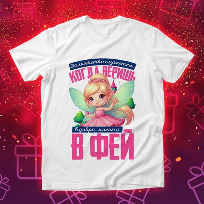 Футболка Волшебство случается, когда веришь  / S