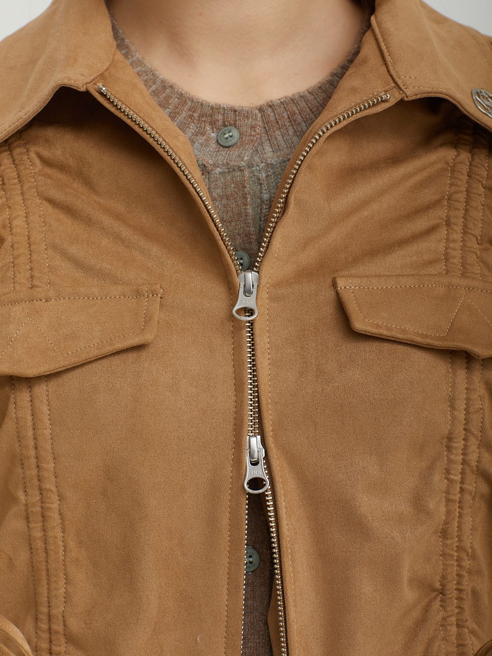 Женская Куртка Collection Suede Shirring