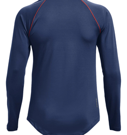 Женская теннисная футболка с длинным рукавом Under Armour Rush HeatGear Mesh Long Sleeve W - indigo/metallic silver