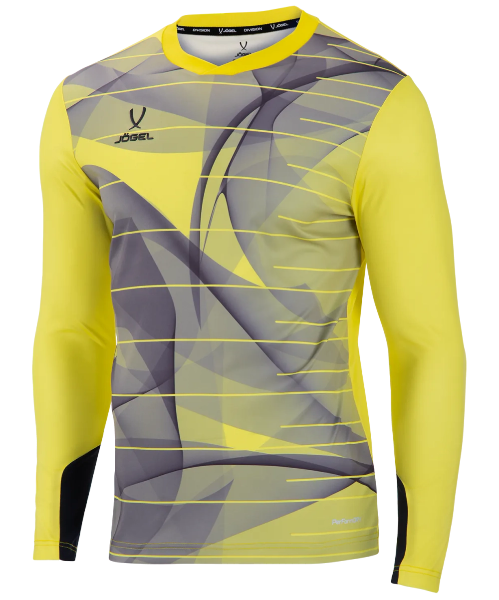 Свитер вратарский DIVISION PerFormDRY GK Pattern LS, желтый/черный/белый