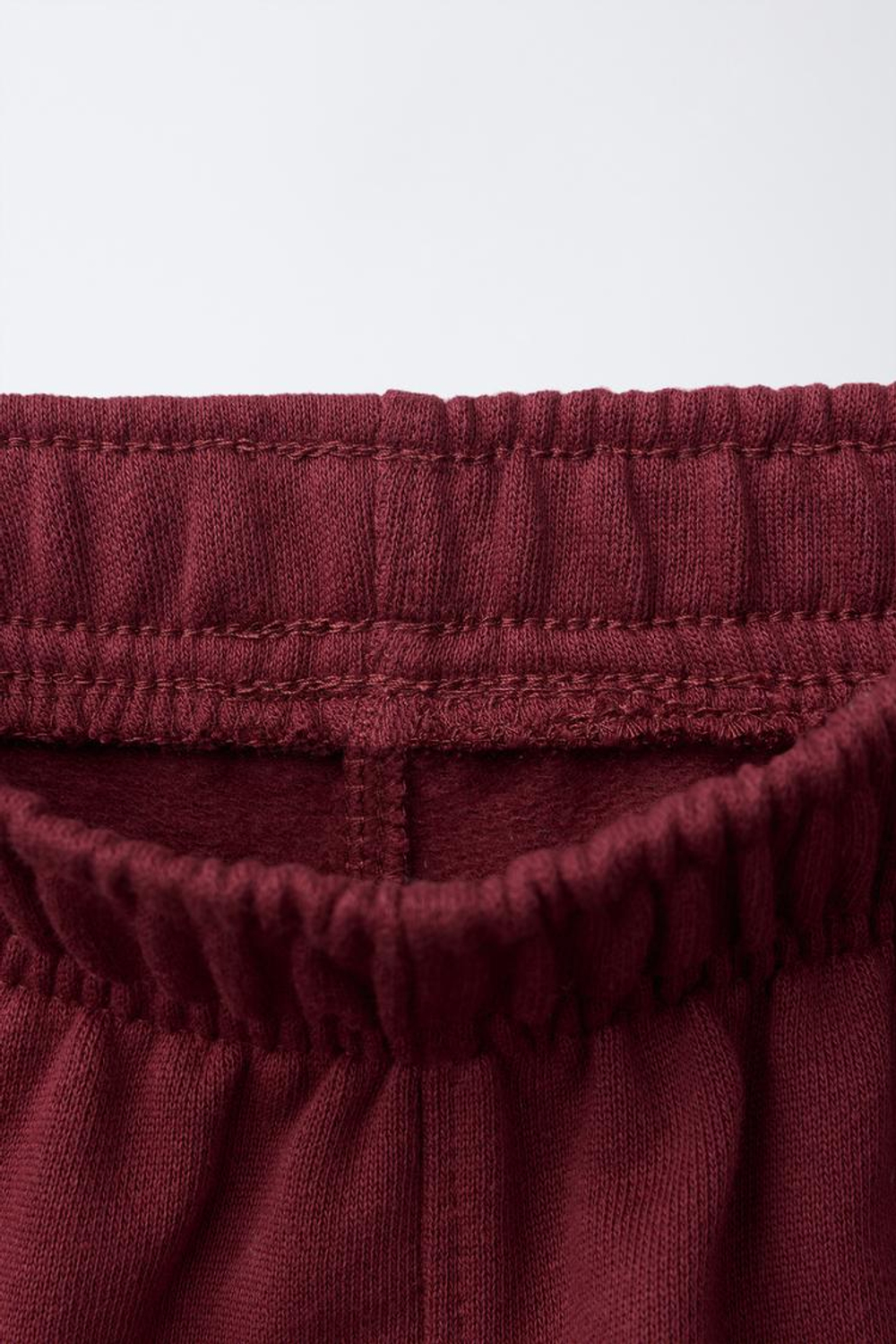 ZARA БРЮКИ BARREL VARSITY, БОРДОВЫЙ