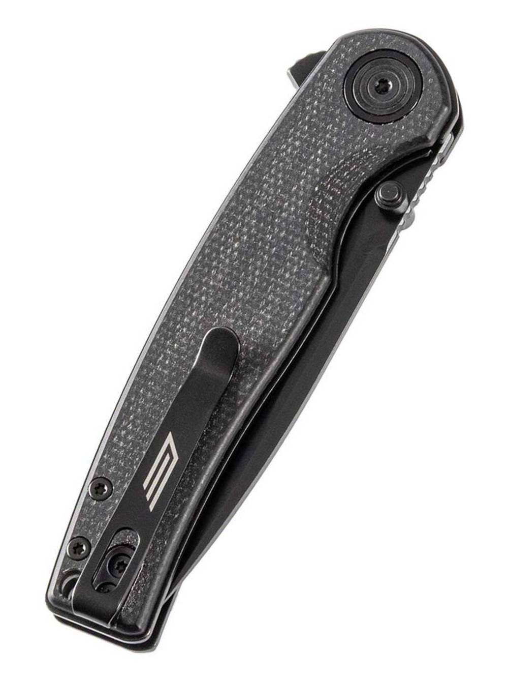 Нож складной GhostBlade Moroi, сталь D2, 58-62 HRC, Spear-point, рукоять микарта чёрная, замок Liner lock, 96 г