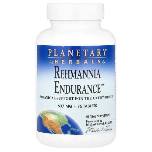 Planetary Herbals, Rehmannia Endurance™, 75 таблеток
