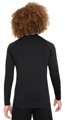 Футболка для мальчика теннисная Nike Kids Pro Dri-Fit Long Sleeve Top - черный