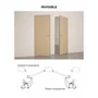 Межкомнатная скрытая дверь под покраску Profil Doors 0PA профиль шампань