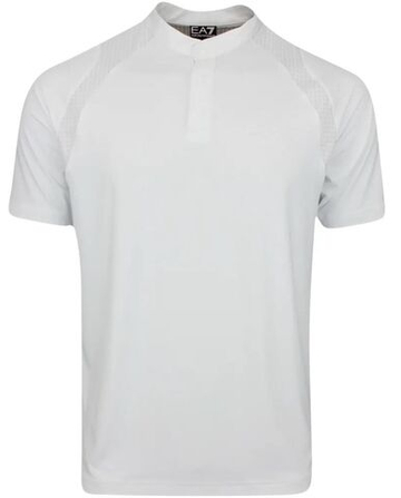 Мужское теннисное поло EA7 Man Jersey - белый