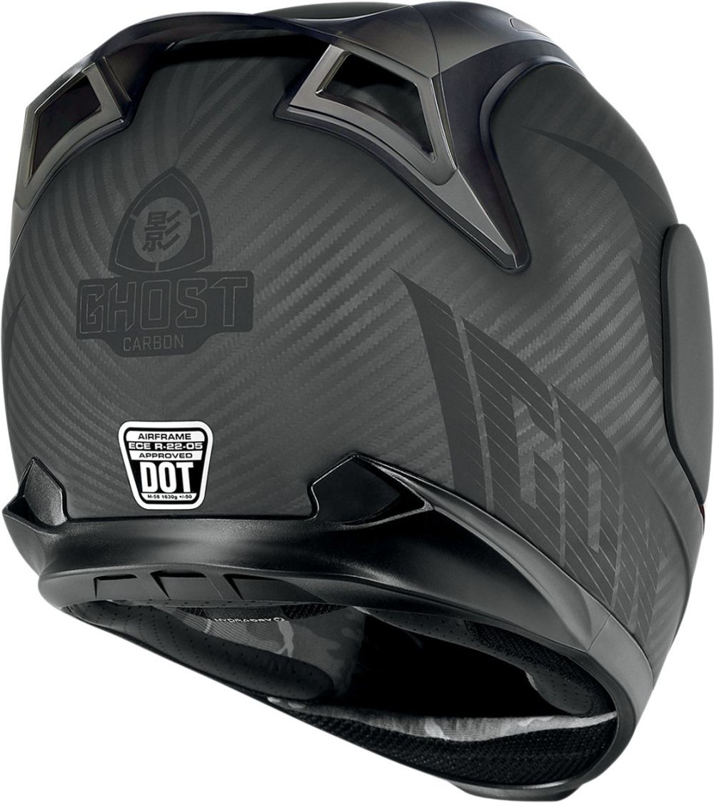 Мотошлем - ICON AIRFRAME GHOST CARBON (черный)