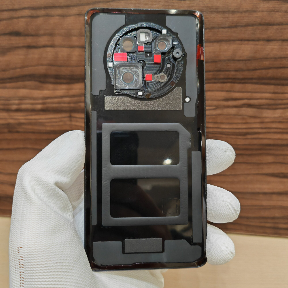 Крышка для Huawei Mate 40 (заднее стекло) "Оригинал 100%" цвет: Чёрный