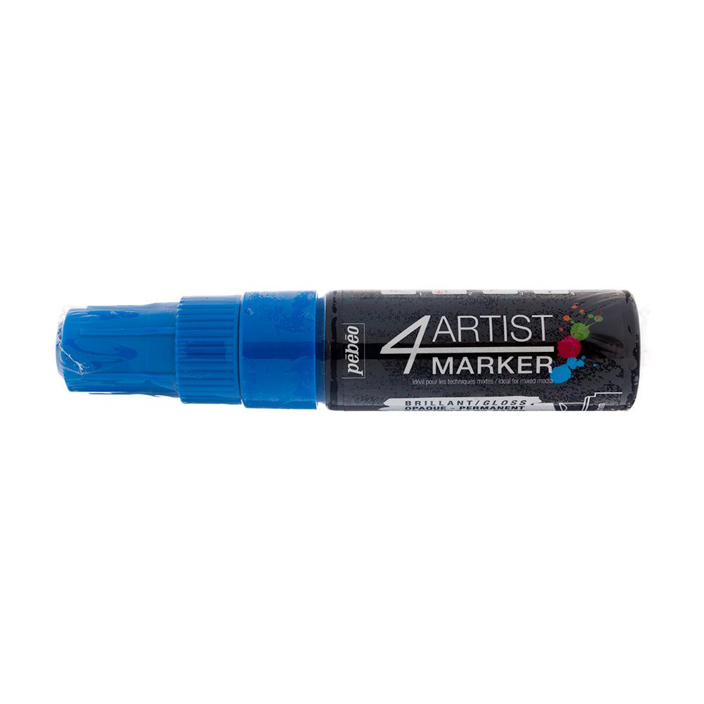 Маркер художественный 4Artist Marker на масляной основе 8 мм, перо скошенное, 3 шт, 580210 синий, Pebeo