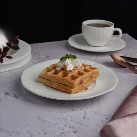 Тарелка мелкая d=21см, h=2.4см, фарфор, серия "White Moon", P.L. - Proff Cuisine