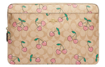 COACH Coated Canvas Clutch Laptop Bag Large Women"s Light Khaki