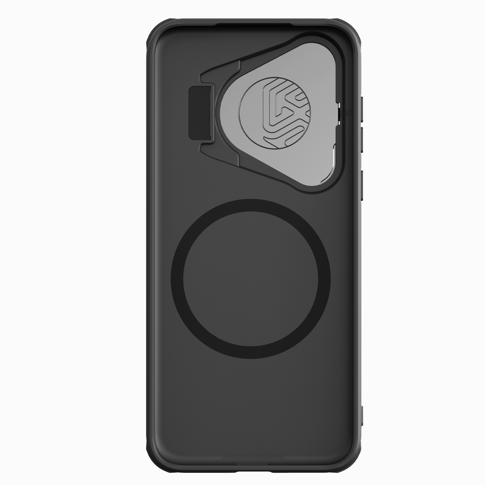 Чехол от Nillkin с металлической откидной крышкой для смартфона Huawei Pura 70, серия CamShield Prop Magnetic (с поддержкой магнитной беспроводной зарядки MagSafe)