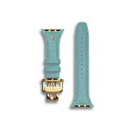 Ремешок для Apple Watch 42/41/40 - Зернистая кожа - Голубой