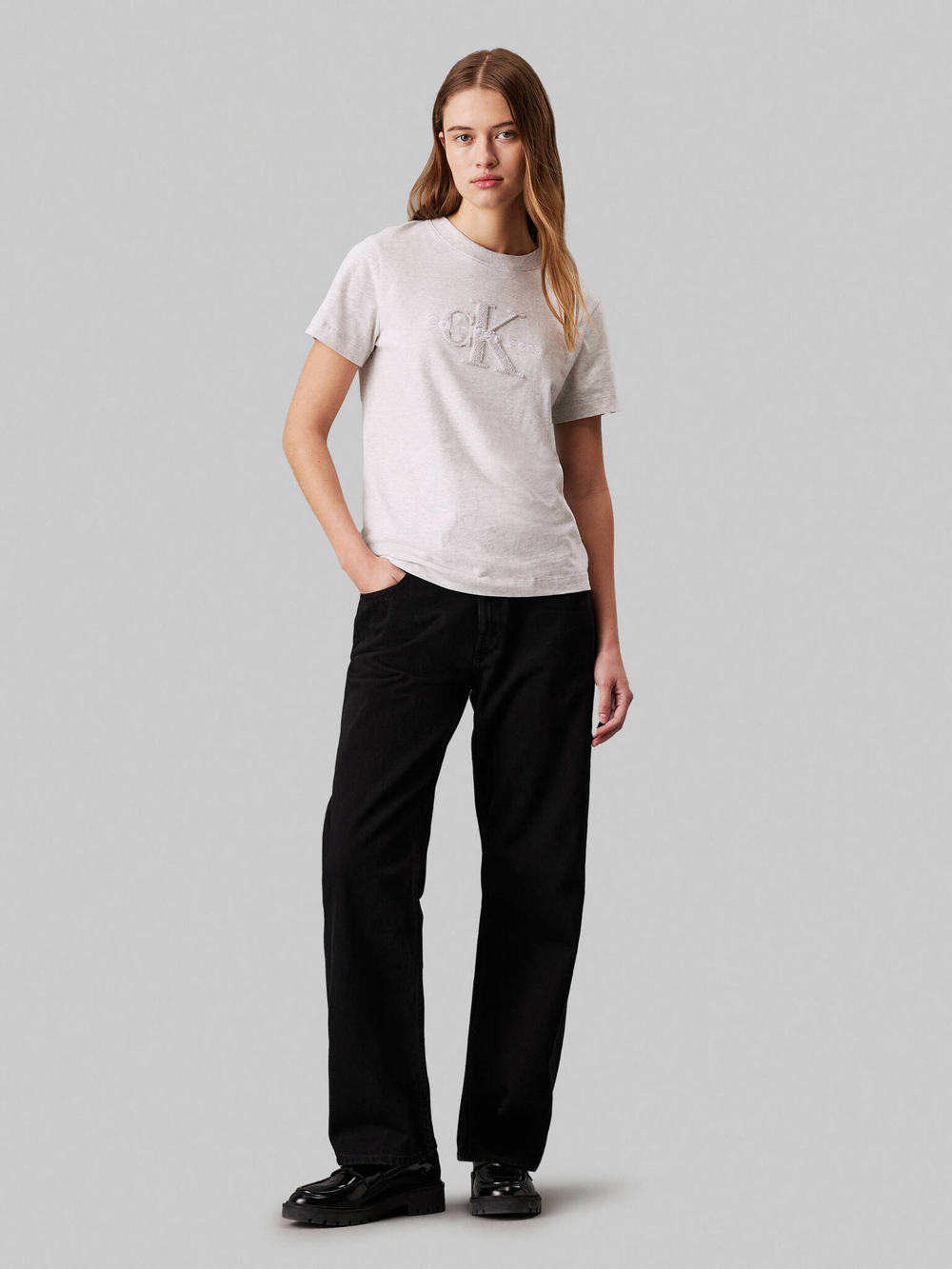 Футболка CALVIN KLEIN JEANS - серый(J20J224244)