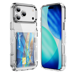 Прозрачный чехол Lumen Case с подставкой 2‑в‑1 и отделением для карт: iPhone 17 Pro Max