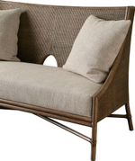 Диван McGuire Open Oval Caned Banquette