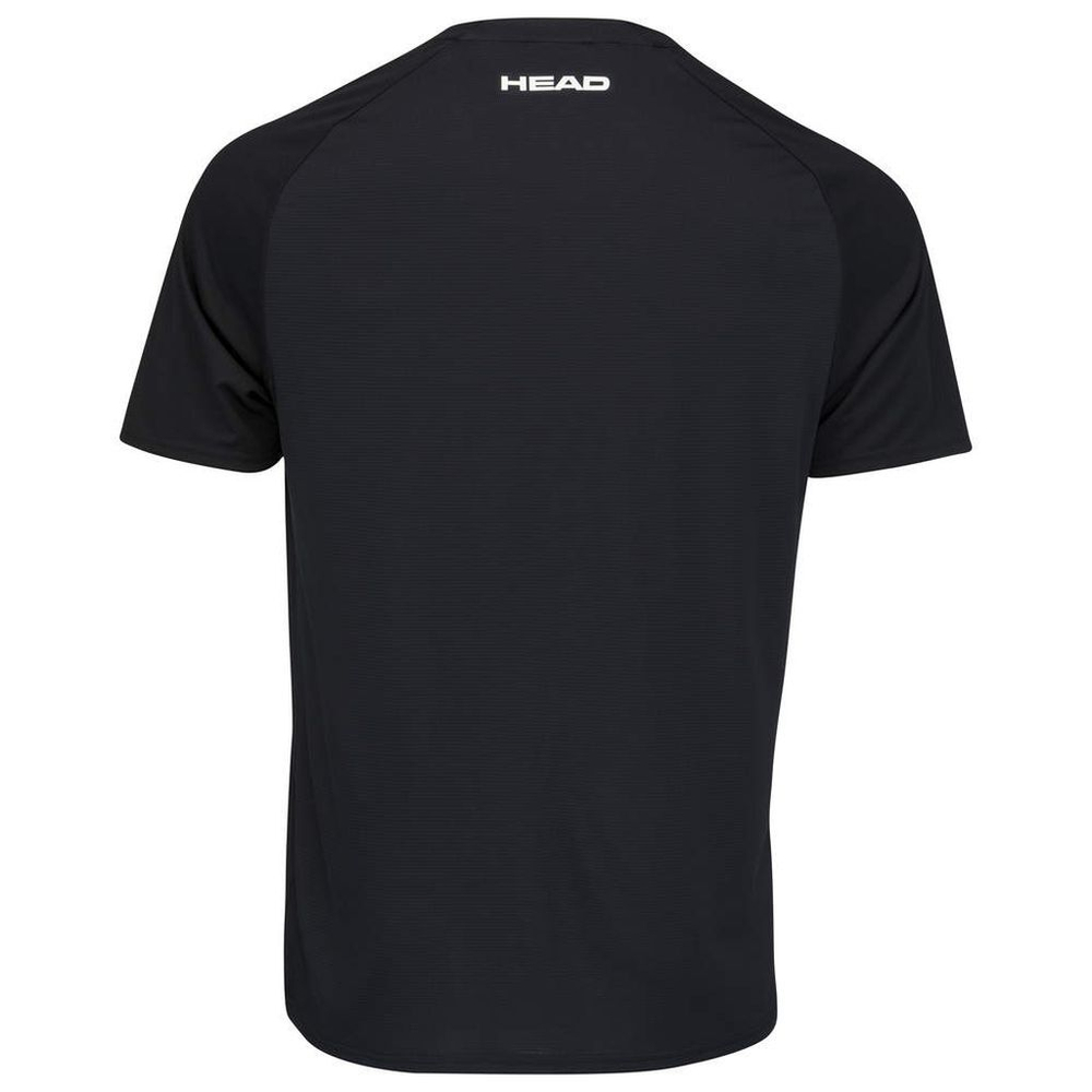 Футболка для мальчика теннисная Head TOPSPIN T-Shirt - black/print vision