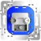Механизм розетки телевизионной оконечной TV+SAT Voltum S70 VLS0604M