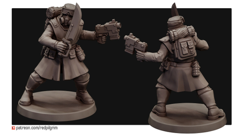 Astra Militarum Tallarn Desert Raiders Гвардеец Сержант миниатюра для AOS,Waha, Настольная игра, НРИ, Варгейм, РПГ