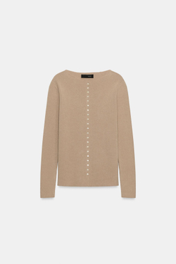 ZARA КАРДИГАН ИЗ ШЕРСТИ НА ПУГОВИЦАХ, РЫЖЕВАТО-КОРИЧНЕВЫЙ