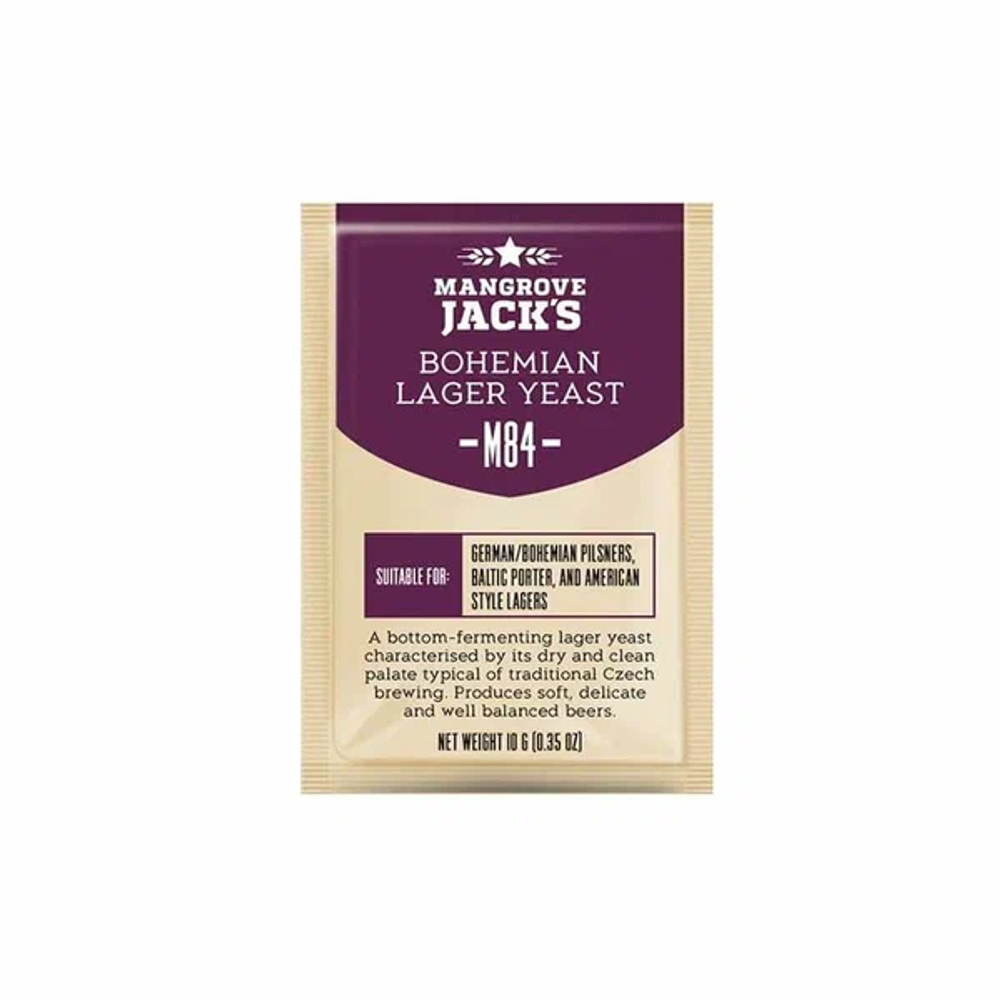 Пивные дрожжи Mangrove Jack Bohemia Lager M84, 10 гр