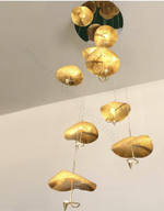Pendant design lamp Gold Moon by Catellani & Smith (10 lampshades)