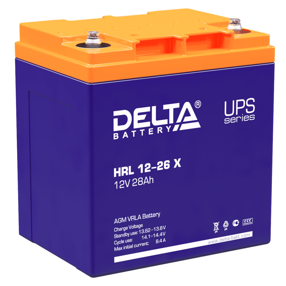 Аккумулятор DELTA HRL 12-180 X | 180 Ач | 12В AGM