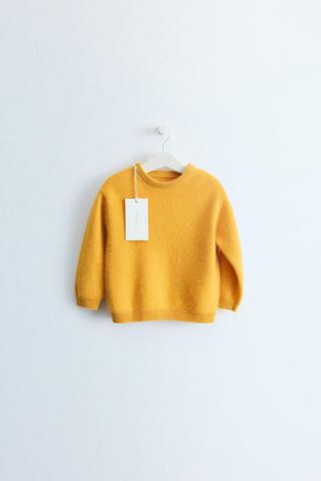 ZARA TIMELESS — СВИТЕР ИЗ 100% КАШЕМИРА, ЖЕЛТЫЙ