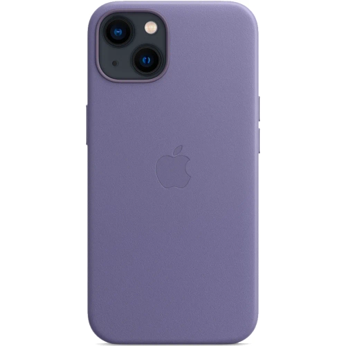 Кожаный чехол с поддержкой MagSafe Apple Leather Case для iPhone 13, Wisteria (Сиреневая глициния)