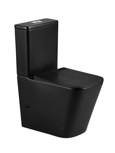 Унитаз компакт черный матовый WeltWasser WW GELBACH 001 XL MT-BL  10000005776 черный матовый