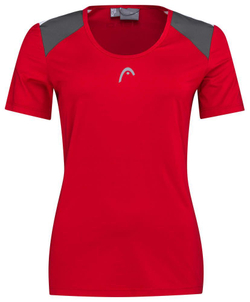 Женская теннисная футболка Head Club 22 Tech T-Shirt W - красный