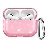 Чехол Gurdini силиконовый для наушников Apple Airpods Pro 3 Diamond розовый