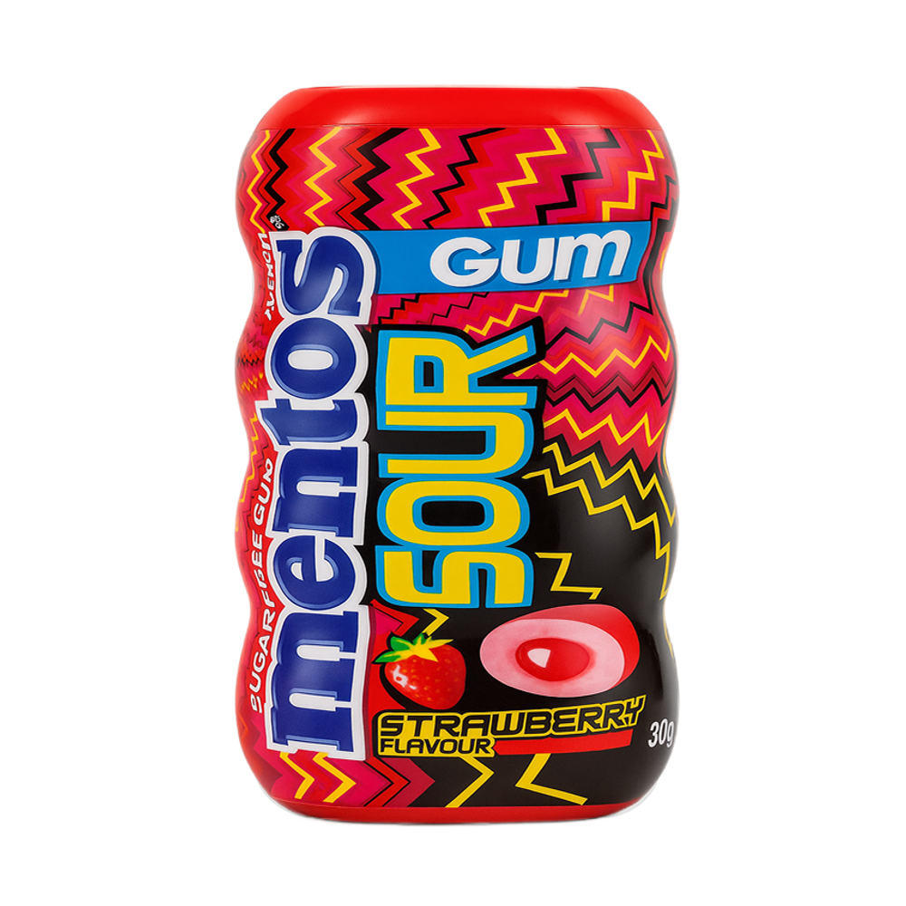 *Жев резинка Mentos 30гр Gum Strawberry (Клубника) (10)*12 7447