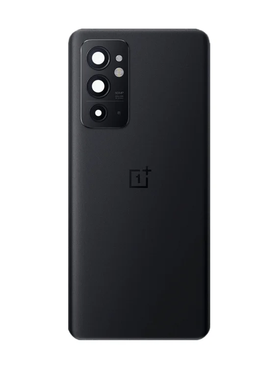 Задняя крышка для OnePlus 9RT черная (Dark Matter) со стеклом камеры