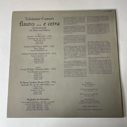 Винтажная виниловая пластинка LP Telemann Consort, Flauto E Cetra (Kammermusik Mit Floten Und Zithern) (Германия 1983)