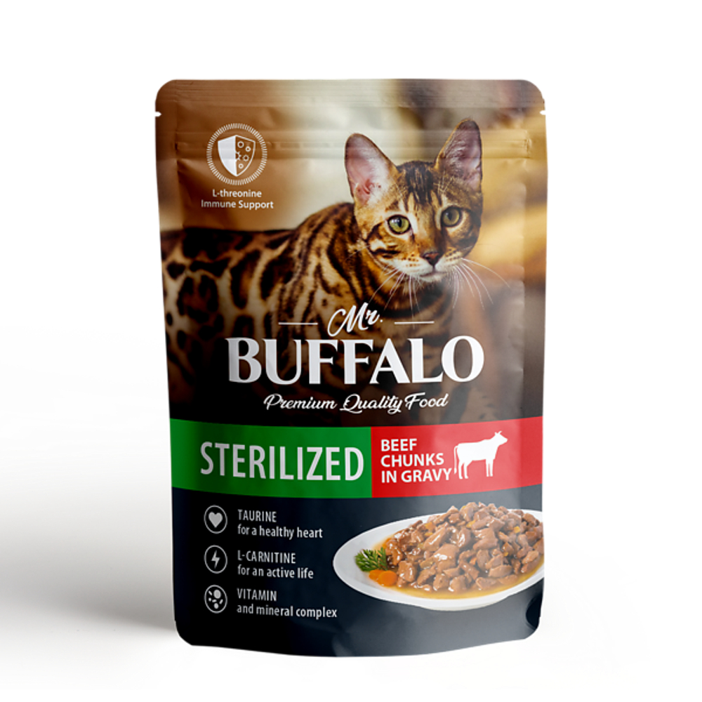 Mr.Buffalo STERILIZED 85г говядина в соусе