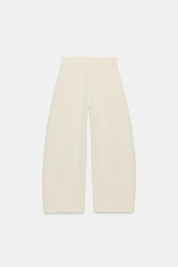 ZARA БРЮКИ BALLOON, ВАНИЛЬНЫЙ