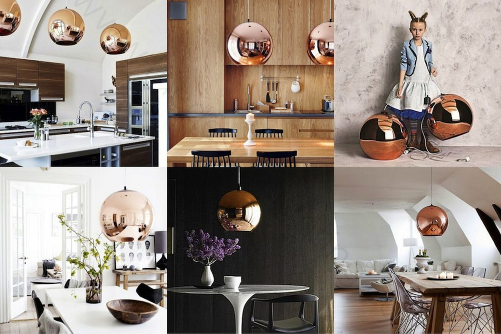 Pendant design lamp Copper Shade by Tom Dixon (Silver)