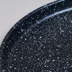 СКОВОРОДА БЛИННАЯ AGNESS С АНТИПРИГАРНЫМ ПОКРЫТИЕМ "BLACK MARBLE", 24Х2СМ, ИНДУКЦИОННОЕ ДНО