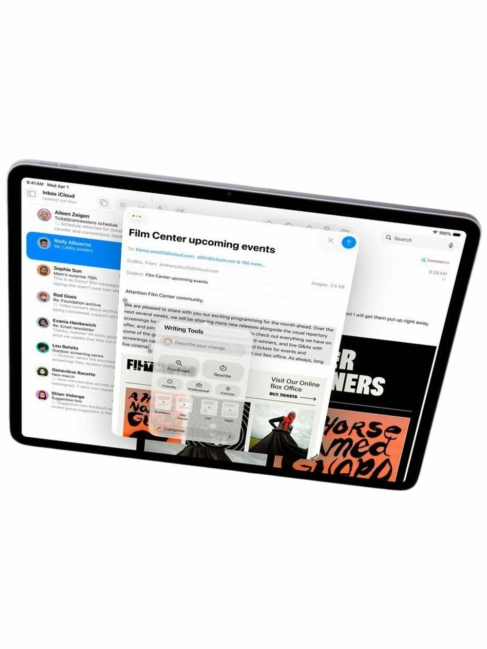 Планшет Apple iPad Air 13″ (M4), 128 ГБ, Wi‑Fi, Starlight (золотистый)