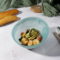 Салатник 700 мл d 18 см h10 см Green Sky косой матовое стекло P.L. Proff Cuisine [6]