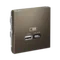 Розетка с USB A+C Systeme Electric ArtGallery Мокко GAL000629