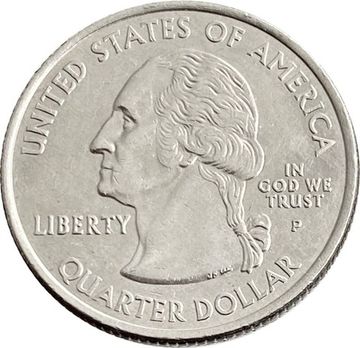 25 центов (1/4 доллара, квотер) 2002 США «Штат Миссисипи» (P)