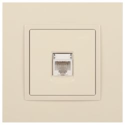 Розетка ЭРА Elegance 14-3107-02 информационная RJ45 IP20 слоновая кость | Эра Elegance